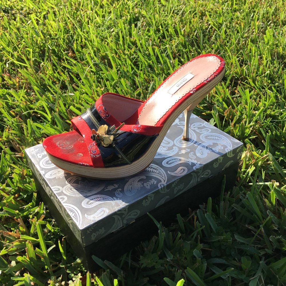 Prada Vintage Retro Stiletto Womens Shoe Size 9